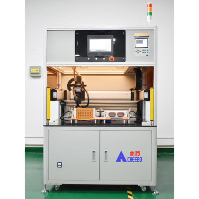 comprar Equipamento de montagem de baterias Máquina de soldagem de ponto de bateria de lítio rotativa unilateral de duas estações online manufacture