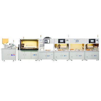 comprar Máquina automática de soldagem de ponto de bateria de lítio de 18650 cilíndrica de dois lados para bateria de íons de lítio Linha de montagem online manufacture