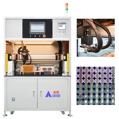Uso cilíndrico da pilha de Ion Battery Welding Machine Automated do lítio do CNC