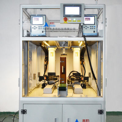 Máquina de soldadura automática de bateria de ponto de 8 eixos cabeça rotativa de soldagem de dois pinos