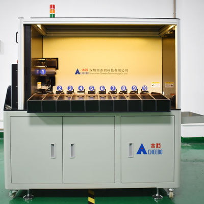 Máquina de triagem de células de bateria Máquina automática de triagem de células cilíndricas integrada de dez engrenagens