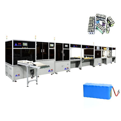 Máquina de solda de bateria de lítio para pacote de células de bateria automática multifuncional 18650 Bateria linha de montagem
