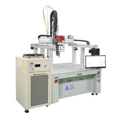 Máquina de soldadura automática de laser de fibra com 550 kg de soldagem pontual