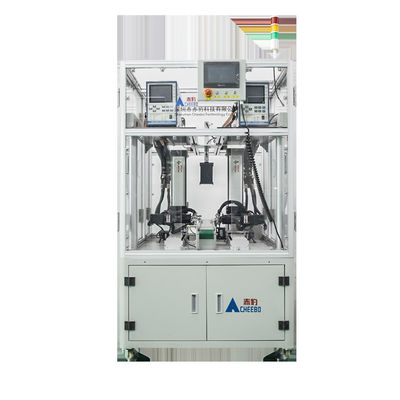 Máquina de soldadura de pontos de bateria de lítio de precisão multi-eixo de dois lados de bateria cilíndrica totalmente automática